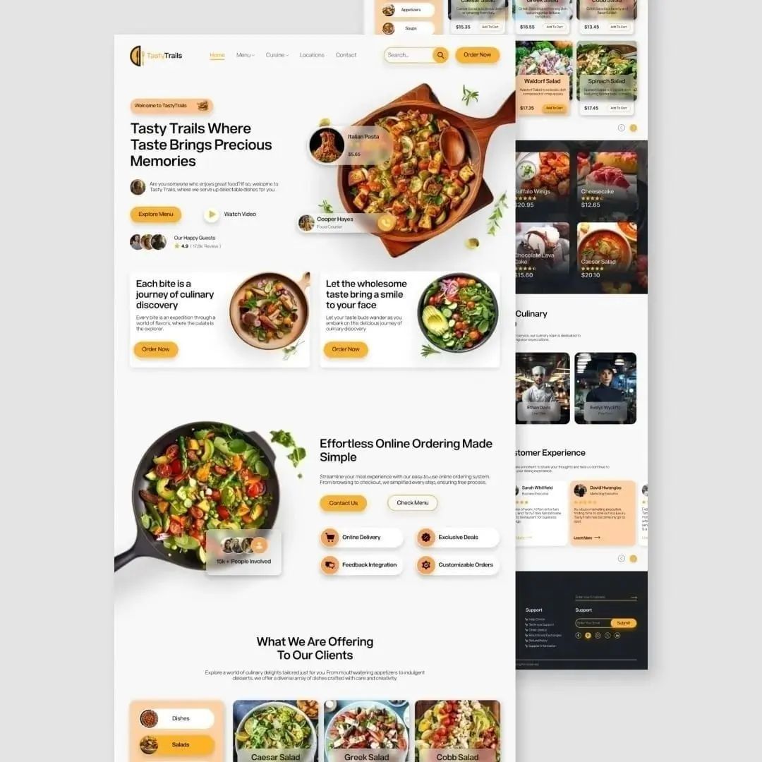 Our Restaurant Website Design